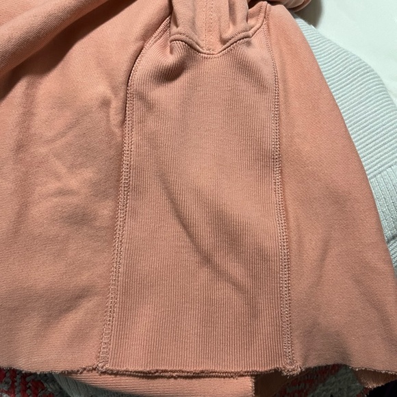 All Saints Navarre Cropped Sweatshirt.  Apricot.  Size Medium. - Picture 7 of 11